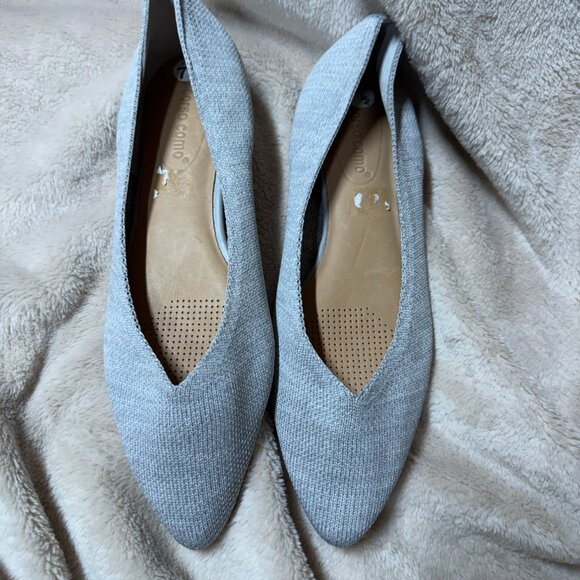 CC Corso Como Julia Knit‎ Gray Pull On Ballet Flat Shoes Size 7 1/2 M - Picture 5 of 9